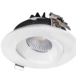 RIGID ECL - 4" DIA. BLANC - REGRESSED GIMBAL - 12W - SELECTABLE 5CCT - CRI≥90 - TRIAC DIMMABLE - 120V - 38 DEG. FT6 (RGD-ECL/4/12W/MK9/120/WH/D/SQ)
