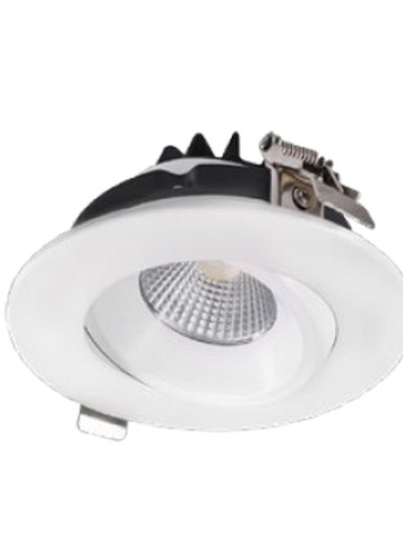 RIGID ECL - 4" DIA. BLANC - REGRESSED GIMBAL - 12W - SELECTABLE 5CCT - CRI≥90 - TRIAC DIMMABLE - 120V - 38 DEG. FT6 (RGD-ECL/4/12W/MK9/120/WH/D/SQ)