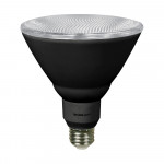 LED PAR38 BULB VIVID GLASS LENS - 16W - 1400LM - CRI 90 - 3000K - 25° BEAM - DIMMABLE - BLACK HOUSING - 25 000H –