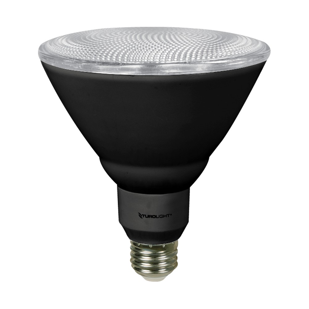 LED PAR38 BULB VIVID GLASS LENS - 16W - 1400LM - CRI 90 - 3000K - 25° BEAM - DIMMABLE - BLACK HOUSING - 25 000H –