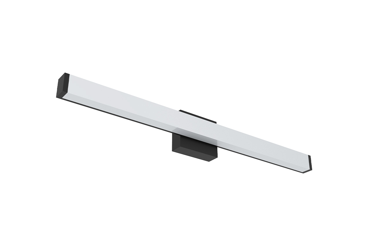 Vanity Light - 3ft - Square - 18/23/30W - 27/30/35/40/5000K - 120-277V - Triac Dimming - Black