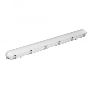 Vapor tight 4ft 45W 100-277V 50K white frost dim 0-10V DLC Premium - DLC ID S-NBOY7X - 5 -771 Lumens