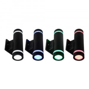 WCYL Cylinder Light - Cylinders - 30W - RGBW - 120-277V - Black - 5 Year Warranty